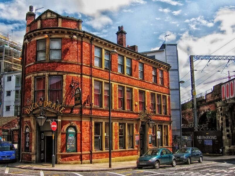 old town, red building,cars, holidays in north england, golf vacation, tri to the north