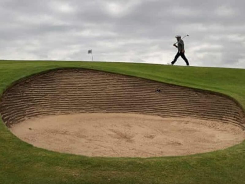 Royal St. Georges GC, golf course, golfer, bunker, golf trip, vcations in england