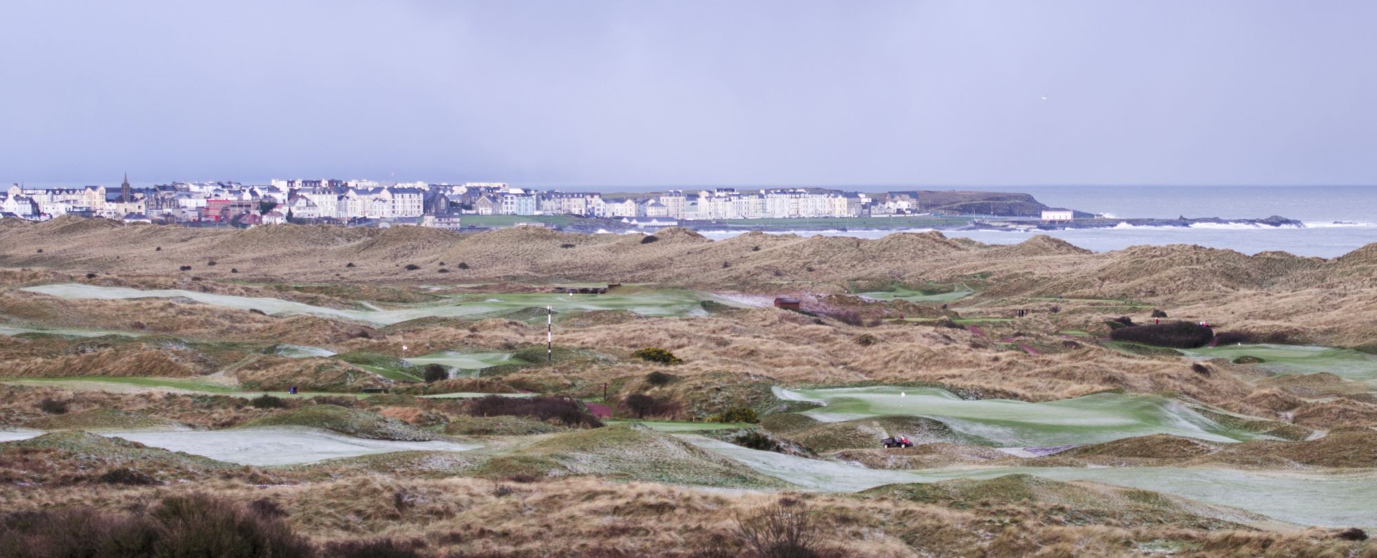 golf course, golfers, golf car, hilly fairway, golf vacation, holidays in north england