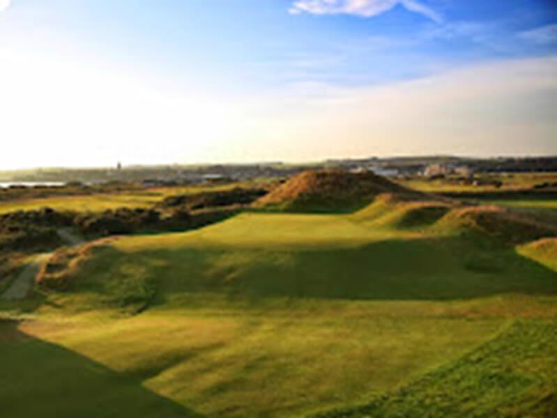 St. Andrews Links -golf coursehilly fairway, holidays in scotland, vacations and golf