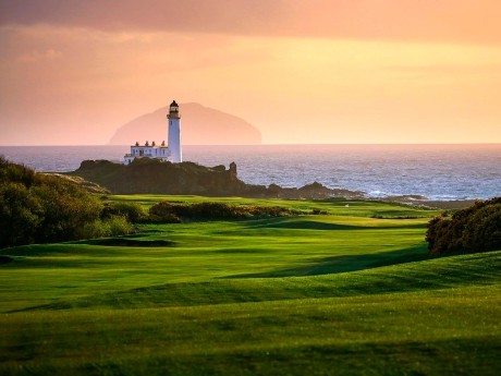 scotland, lighthouse, coast, ocean, house, sun set, golf trip, vacations in scotland, holidays